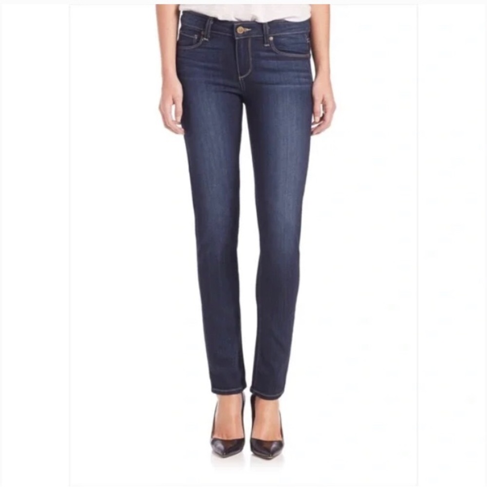 •gifted• PAIGE PEG STRAIGHT JEANS• Size 25 Peg Straight GUC - Picture 6 of 6